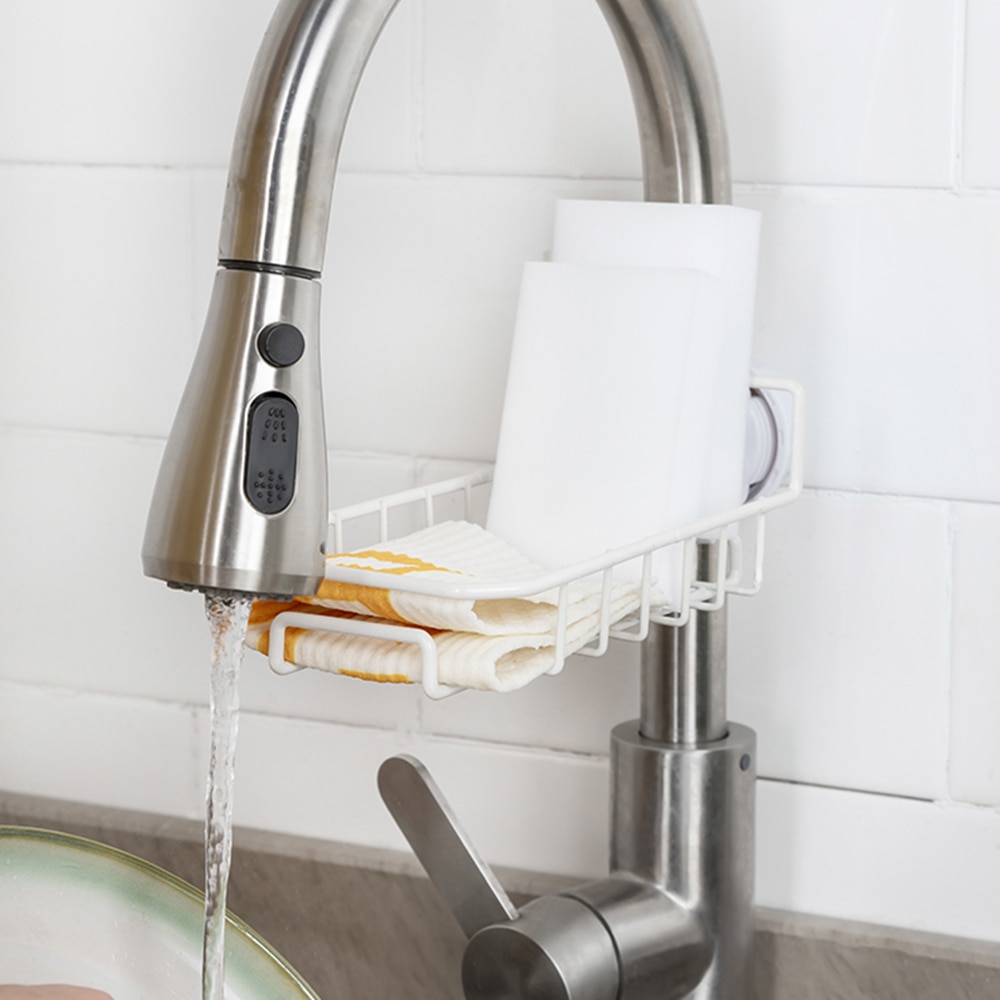 Space Saving Stainless Steel Sponge Holder Space Saving Stainless Steel Sponge Holder