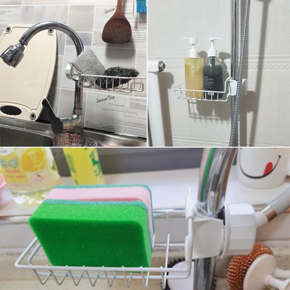 Space Saving Stainless Steel Sponge Holder Space Saving Stainless Steel Sponge Holder