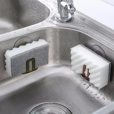 Space Saving Suction Sponge Holder Space Saving Suction Sponge Holder