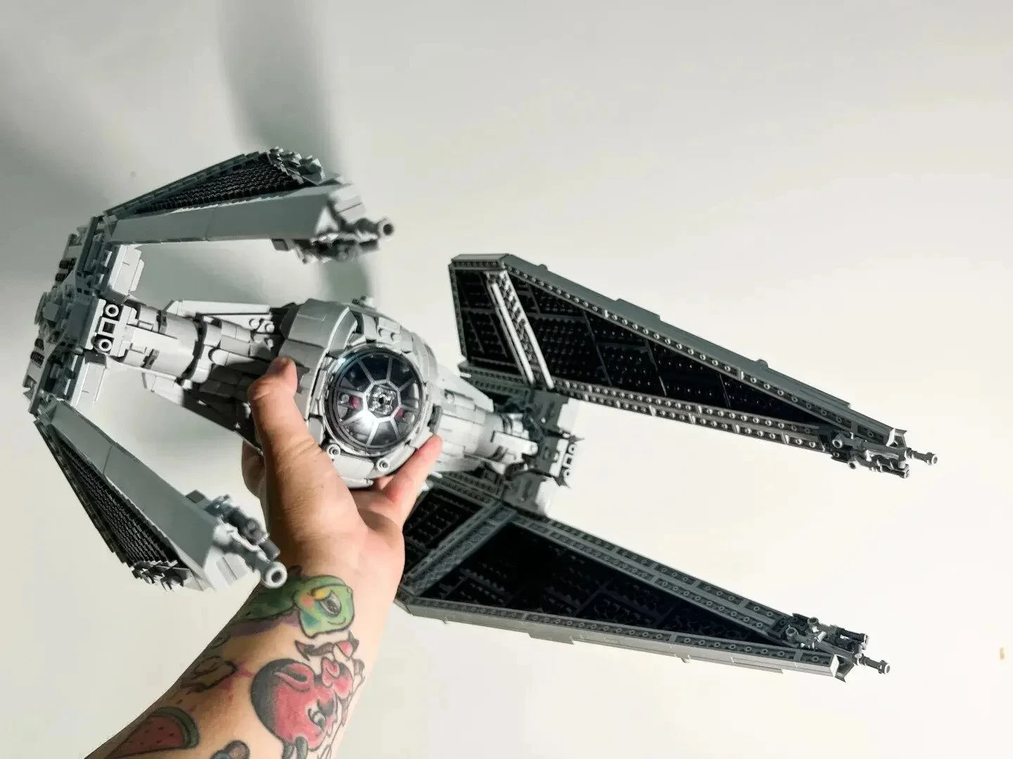 Spaceship MOC TIE Interceptors Building Blocks Modified from Imperial Fighters Model 75382 Assembly Bricks Toys Gift Spaceship MOC TIE Interceptors Building Blocks Modified from Imperial Fighters Model 75382 Assembly Bricks Toys Gift