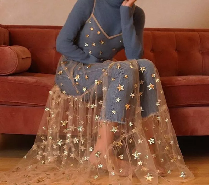 Spaghetti Straps See Through Sparkly Dress Spaghetti Straps See Through Sparkly Dress