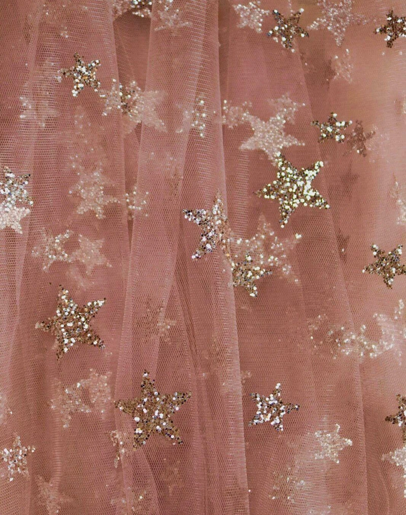 Spaghetti Straps See Through Sparkly Dress