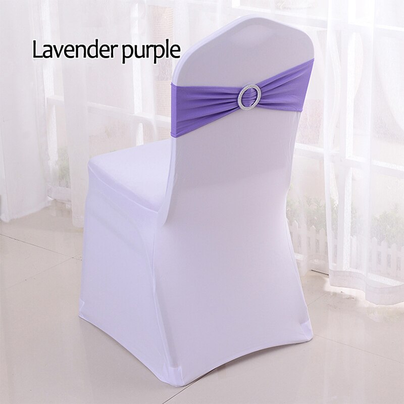 Spandex Solid Color Chair Sash (10/50 pcs)