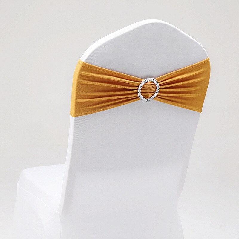 Spandex Solid Color Chair Sash (10/50 pcs)