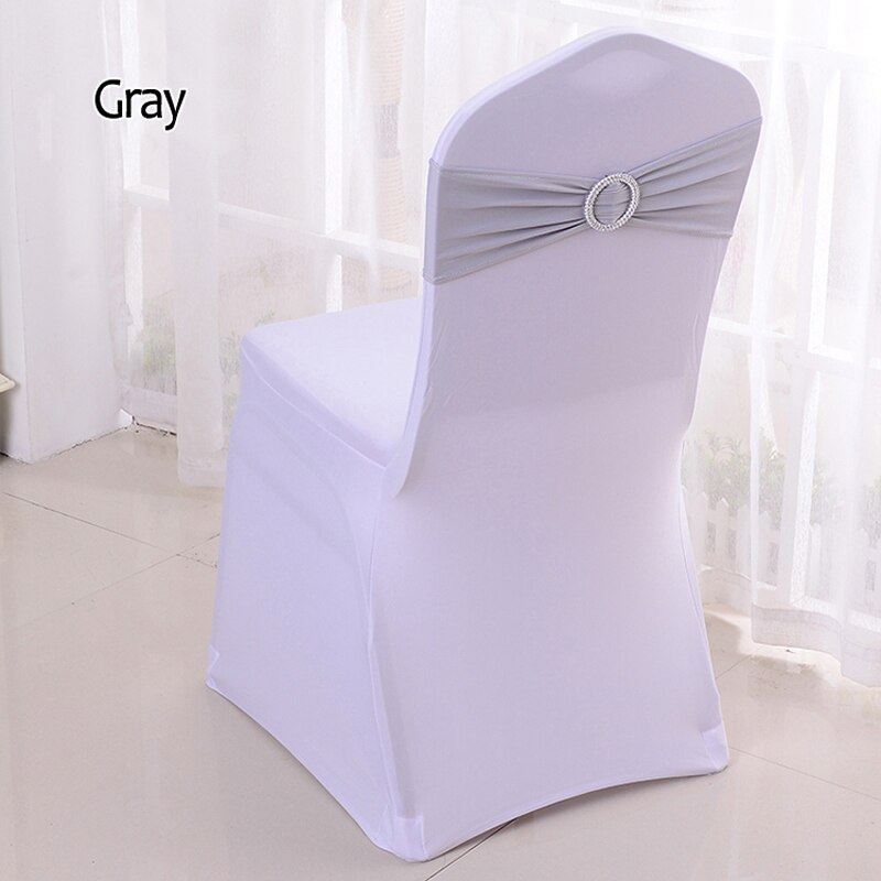Spandex Solid Color Chair Sash (10/50 pcs)