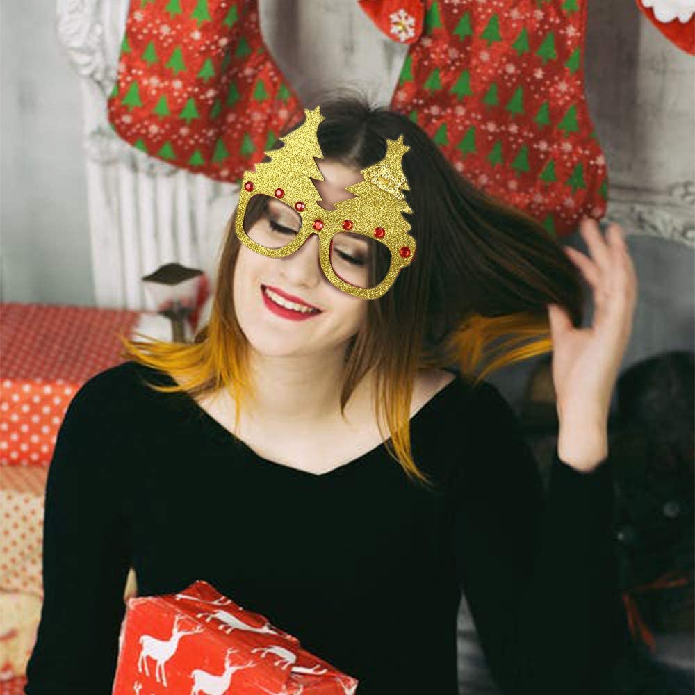 Sparkly Christmas Party Glasses (12 pcs)