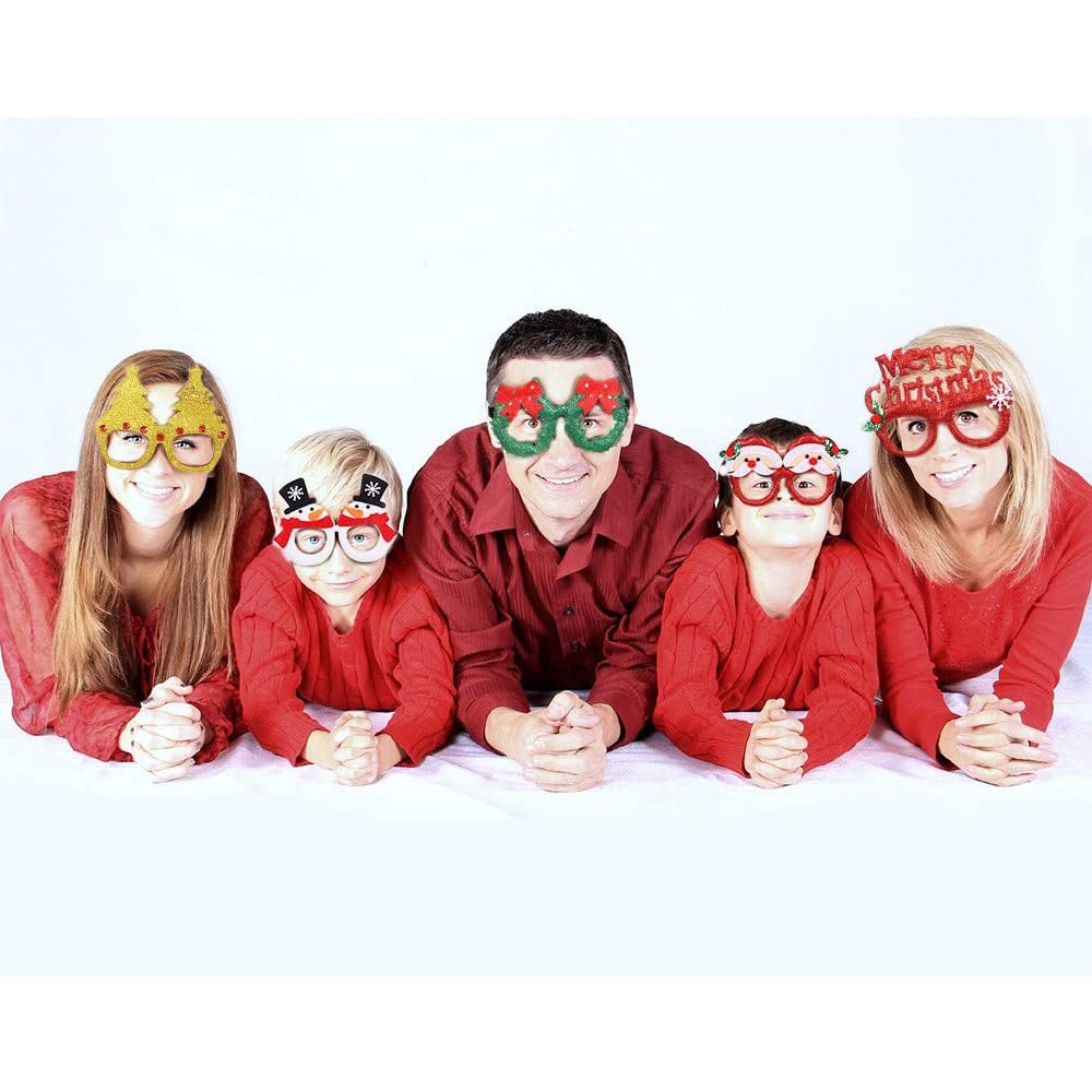 Sparkly Christmas Party Glasses (12 pcs)