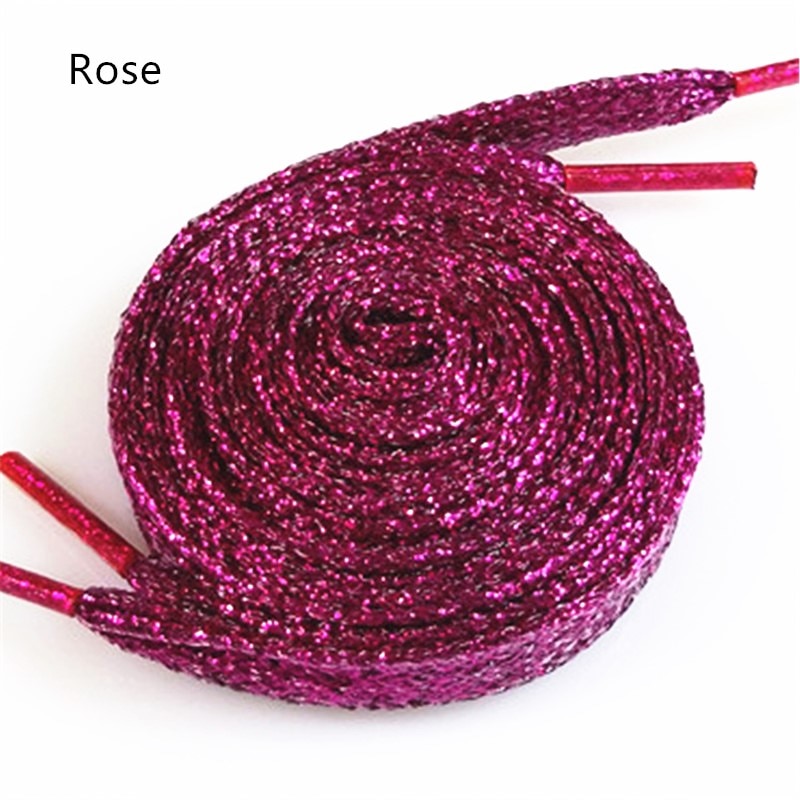 Sparkly Polyester Flat Glitter Shoelaces Sparkly Polyester Flat Glitter Shoelaces