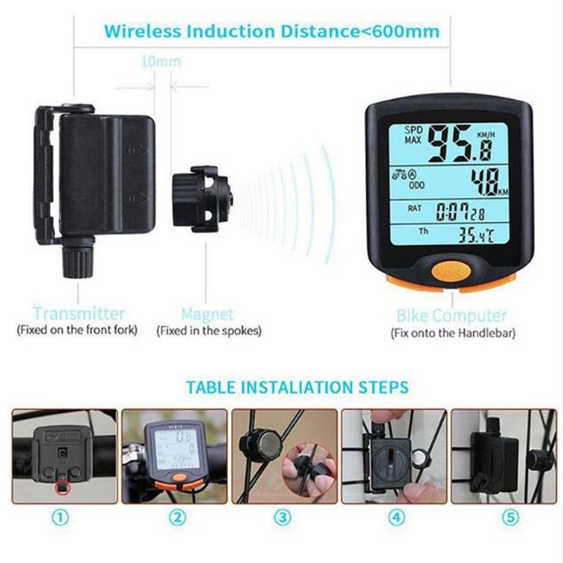 Speedometer Rainproof Cycling Device Speedometer Rainproof Cycling Device