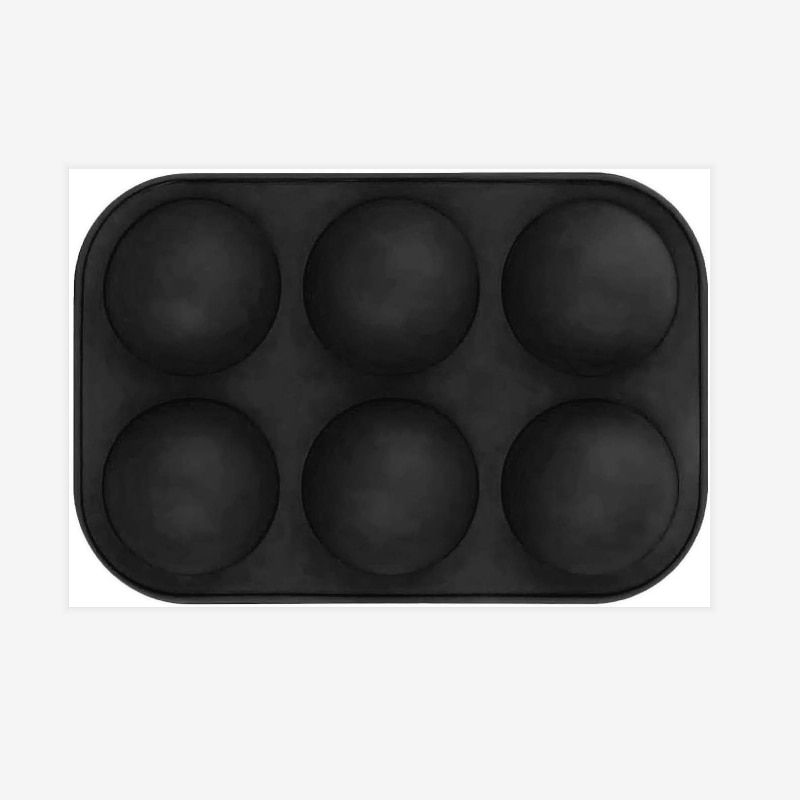 Sphere Silicone Mold 6 Cavity Tray Sphere Silicone Mold 6 Cavity Tray
