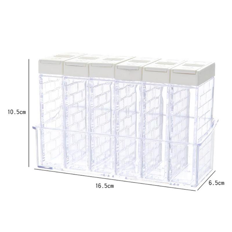 Spice Containers Set with Tray (6Pcs) Spice Containers Set with Tray (6Pcs)