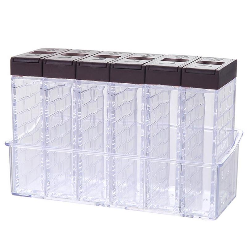 Spice Containers Set with Tray (6Pcs) Spice Containers Set with Tray (6Pcs)