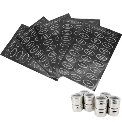 Spice Jar Labels Sticker Set (5pcs) Spice Jar Labels Sticker Set (5pcs)