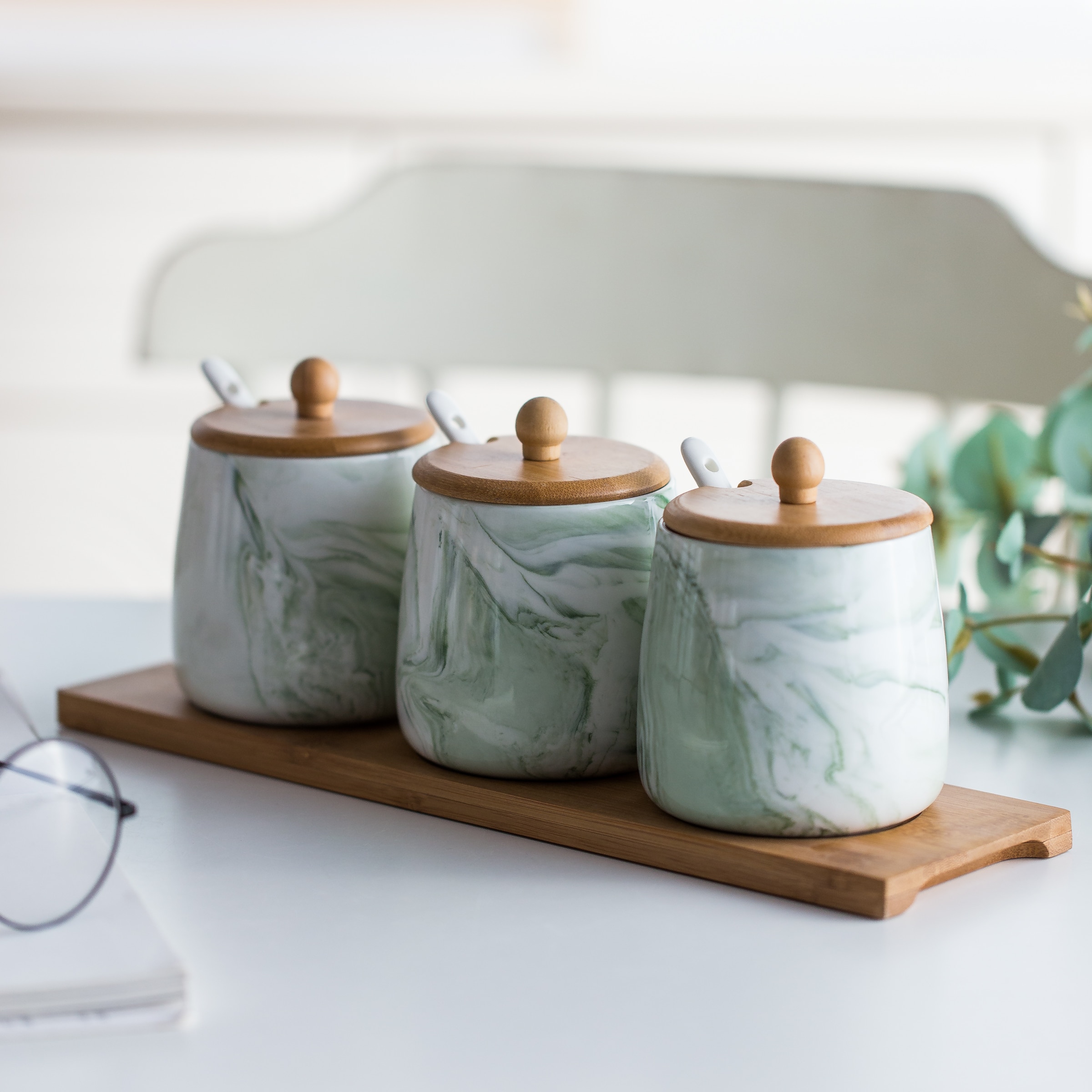 Spice Jar Set Ceramic Container 3pcs/set Spice Jar Set Ceramic Container 3pcs/set