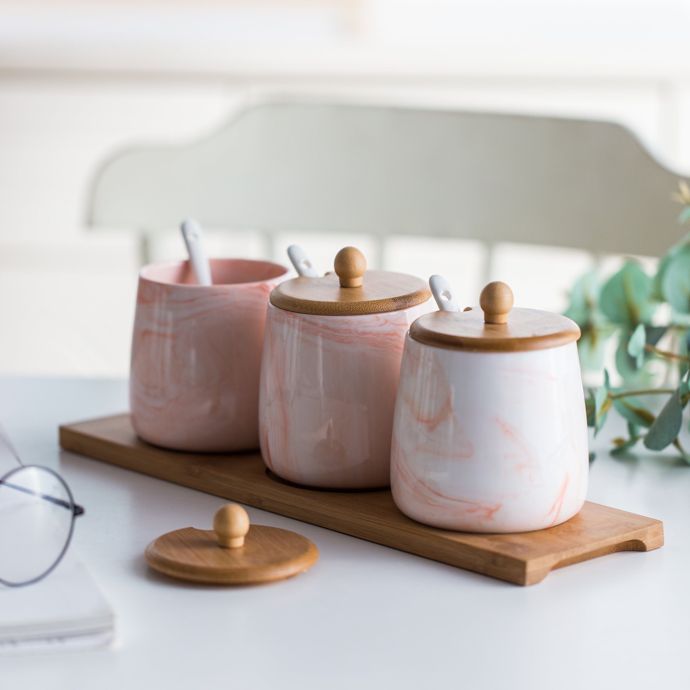 Spice Jar Set Ceramic Container 3pcs/set Spice Jar Set Ceramic Container 3pcs/set