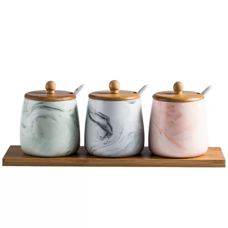 Spice Jar Set Ceramic Container 3pcs/set Spice Jar Set Ceramic Container 3pcs/set