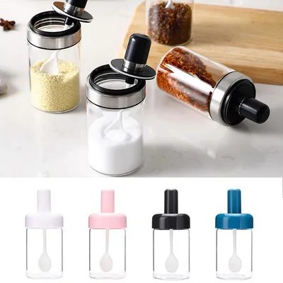 Spice Storage Container with Spoon Spice Storage Container with Spoon