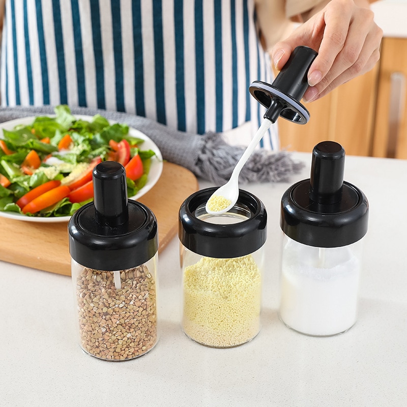 Spice Storage Container with Spoon Spice Storage Container with Spoon