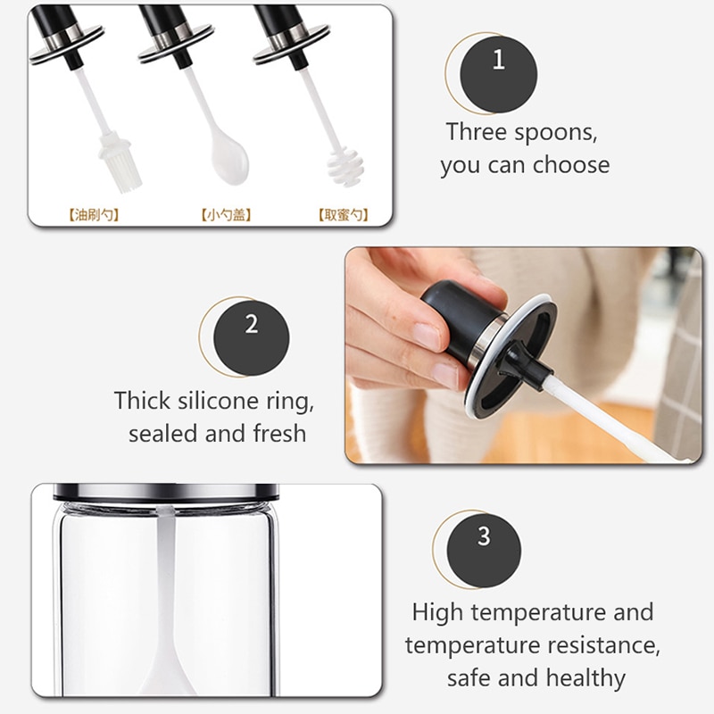 Spice Storage Container with Spoon Spice Storage Container with Spoon