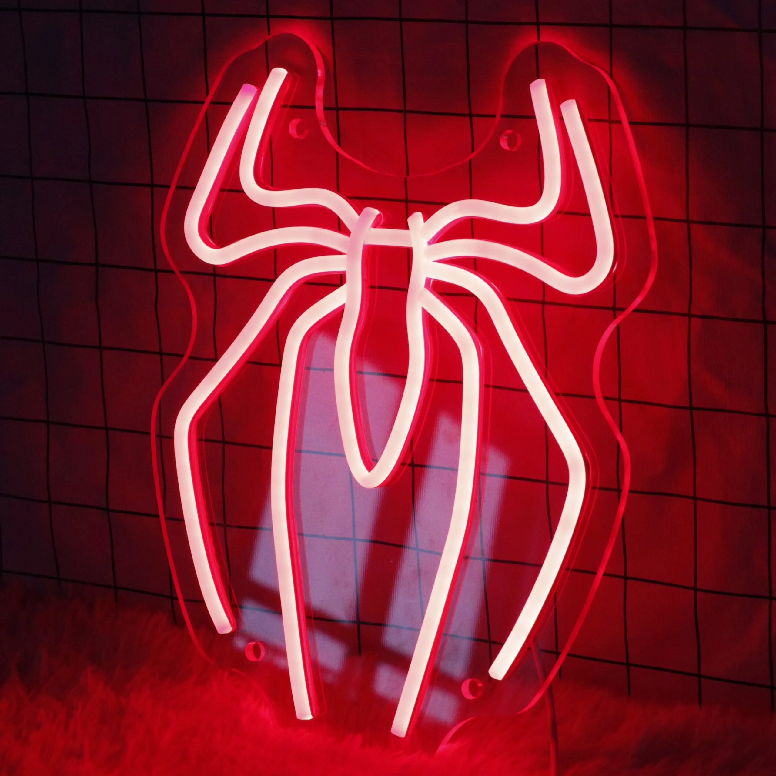 Spider Anime Neon Sign Led Light Up Sign,Neon Signs For Game Room Man Cave Bar Kids Bedroom Wall Decor Fun Birthday Gift Spider Anime Neon Sign Led Light Up Sign,Neon Signs For Game Room Man Cave Bar Kids Bedroom Wall Decor Fun Birthday Gift