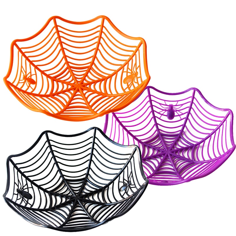 Spider Basket Halloween Decoration Bowl