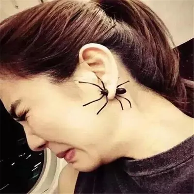 Spider Earring Unique Halloween Accessory