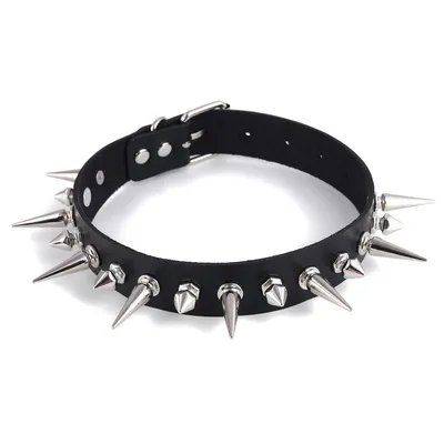 Spiked Collar Choker Fashion Necklace