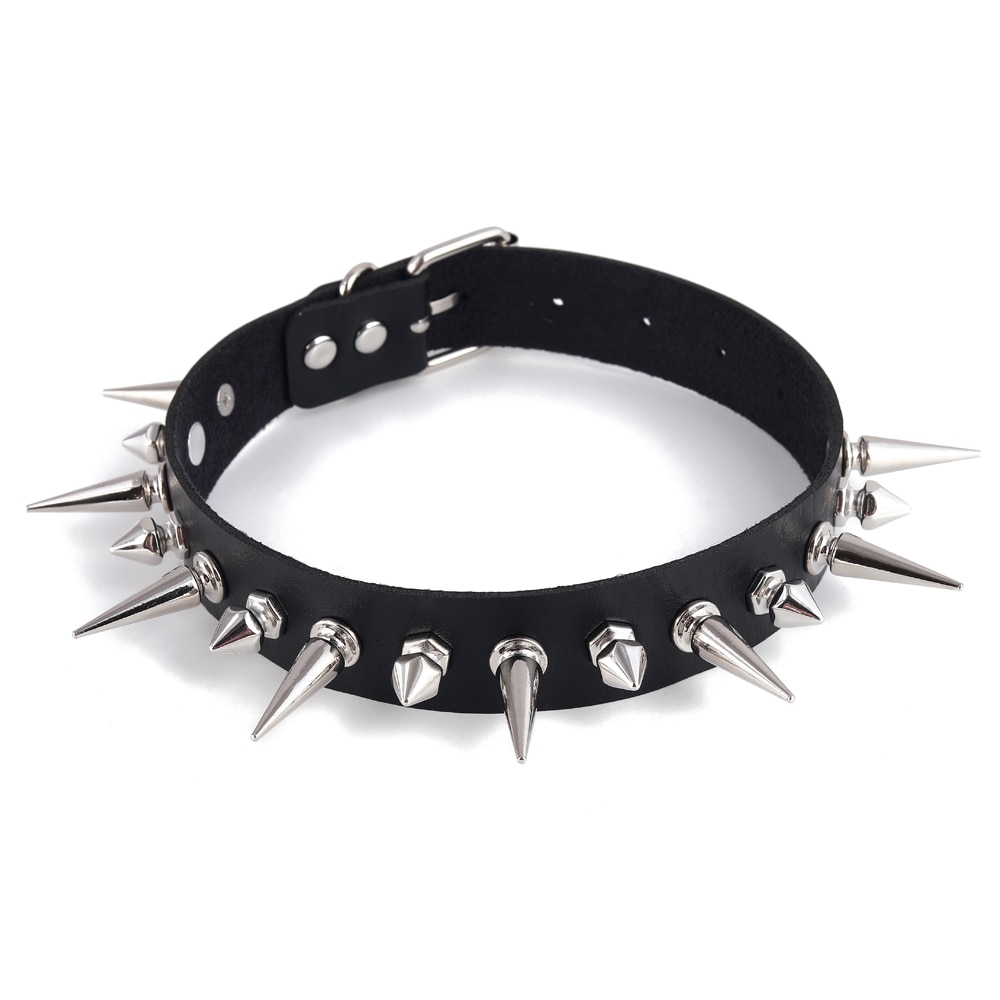 Spiked Collar Choker Fashion Necklace Spiked Collar Choker Fashion Necklace
