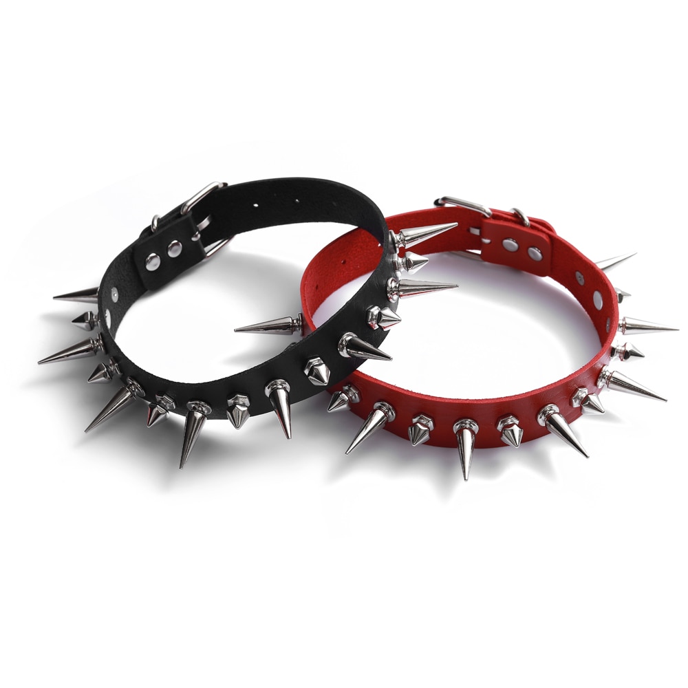 Spiked Collar Choker Fashion Necklace