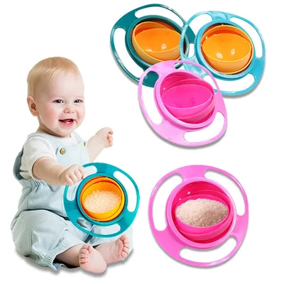 Spill Proof Baby Bowl Gyro Bowl Spill Proof Baby Bowl Gyro Bowl