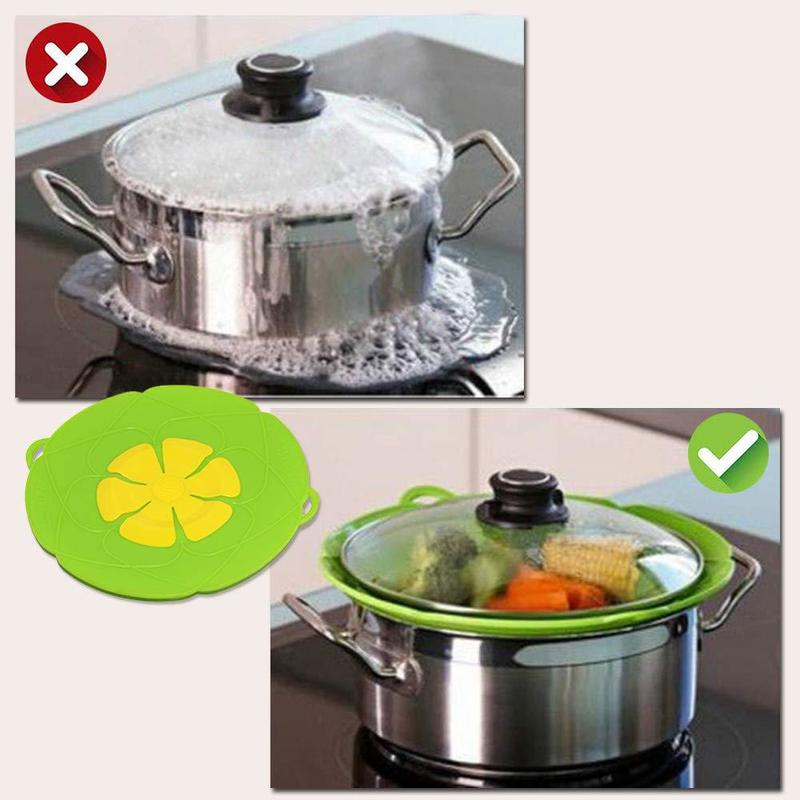 Spill Stopper Silicone Cookware Lid Spill Stopper Silicone Cookware Lid