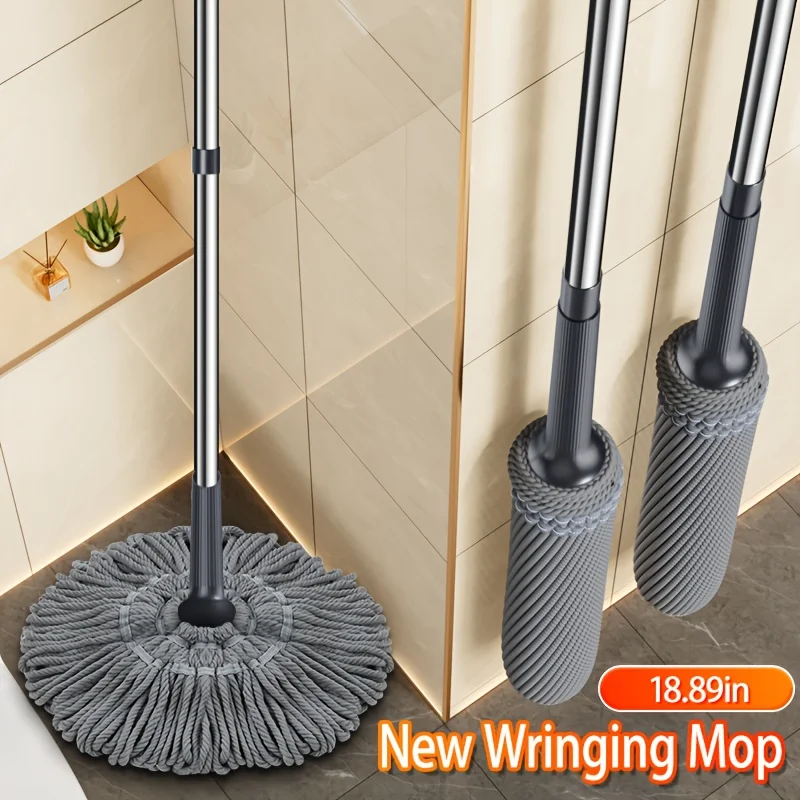 Spin Self-Wringing Mop 40cm JOYBOS Hands-Free Washing Floor Cleaner Wet Dry Household Microfiber Mops For Home Tolie Spin Self-Wringing Mop 40cm JOYBOS Hands-Free Washing Floor Cleaner Wet Dry Household Microfiber Mops For Home Tolie