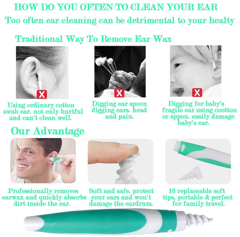 Spiral Ear Cleaner with Replacement Heads Spiral Ear Cleaner with Replacement Heads
