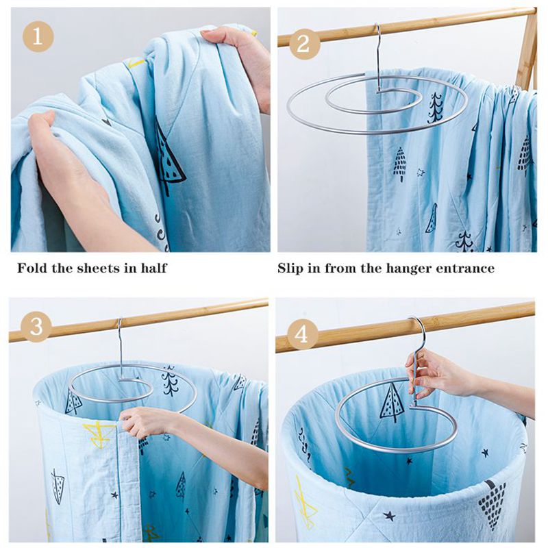 Spiral Hanger Sheets Drying Holder Spiral Hanger Sheets Drying Holder