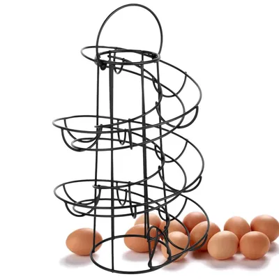 Spiral Iron Egg Holder Egg Dispenser