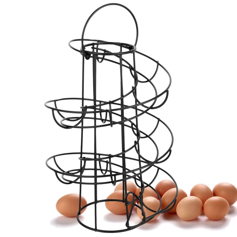 Spiral Iron Egg Holder Egg Dispenser