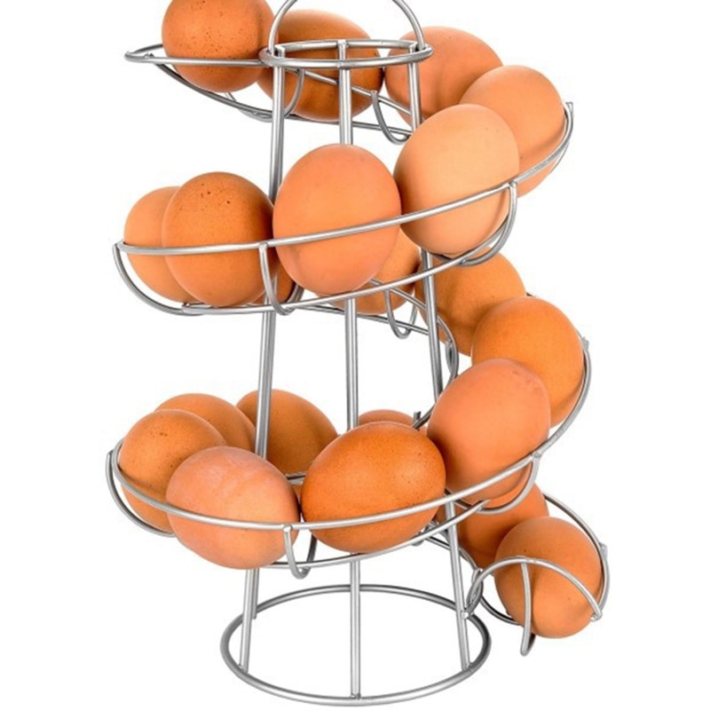 Spiral Iron Egg Holder Egg Dispenser