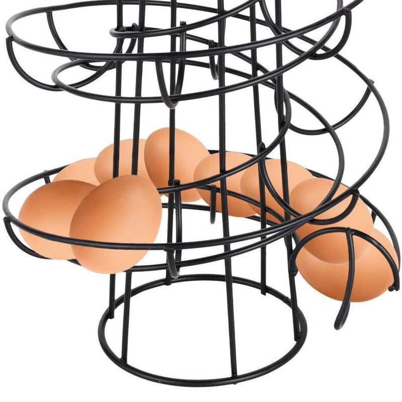 Spiral Iron Egg Holder Egg Dispenser