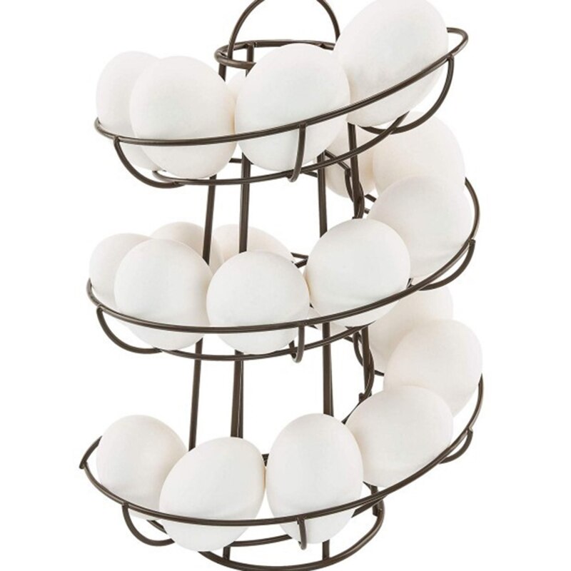 Spiral Iron Egg Holder Egg Dispenser