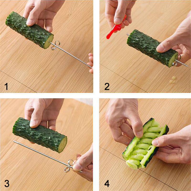 Spiral Vegetable Cutter Kitchen Tool Spiral Vegetable Cutter Kitchen Tool