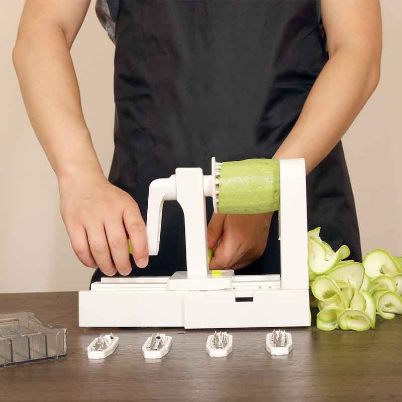 Spiral Vegetable Slicer 5 In 1 Cutter Spiral Vegetable Slicer 5 In 1 Cutter