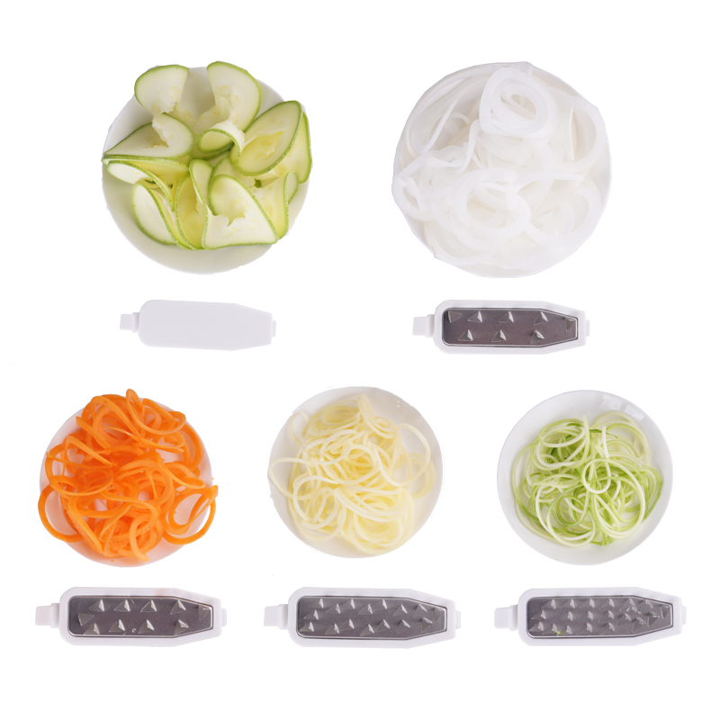 Spiral Vegetable Slicer 5 In 1 Cutter Spiral Vegetable Slicer 5 In 1 Cutter