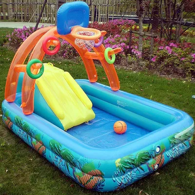 Splash Pool Inflatable with Slide Splash Pool Inflatable with Slide