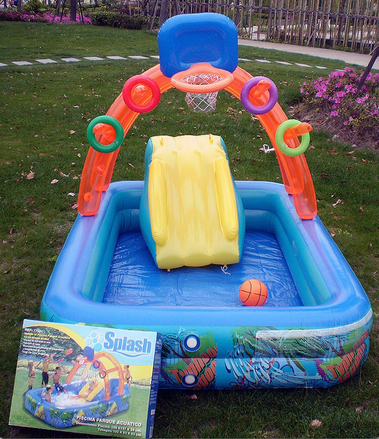 Splash Pool Inflatable with Slide Splash Pool Inflatable with Slide