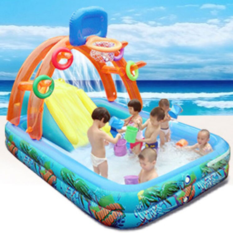 Splash Pool Inflatable with Slide Splash Pool Inflatable with Slide