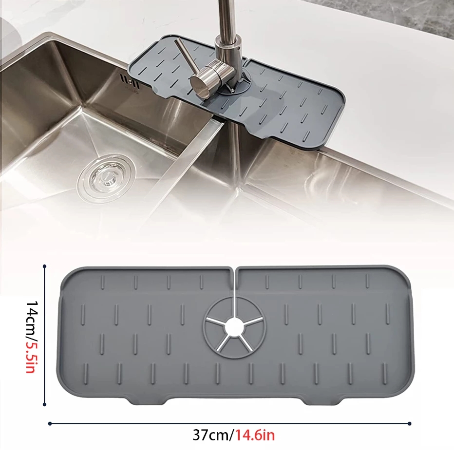 Splashproof Silicone Kitchen Faucet Mat Splashproof Silicone Kitchen Faucet Mat