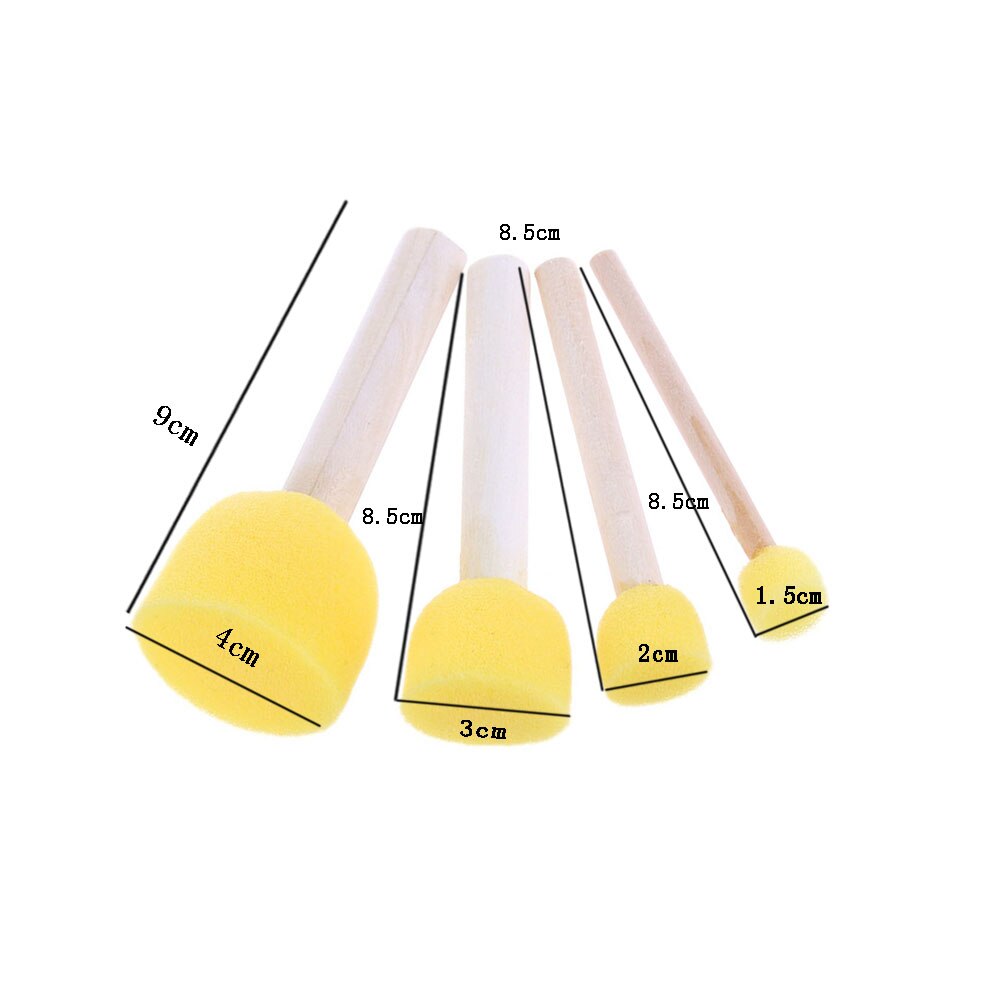 Sponge Paint Brushes Set (4 Pcs) Sponge Paint Brushes Set (4 Pcs)