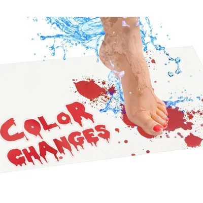 Spooky Color Changing Bloody Bath Mat Spooky Color Changing Bloody Bath Mat