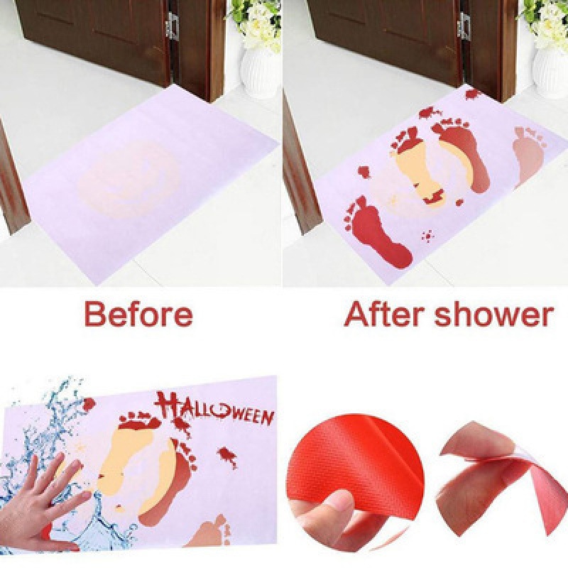Spooky Color Changing Bloody Bath Mat Spooky Color Changing Bloody Bath Mat