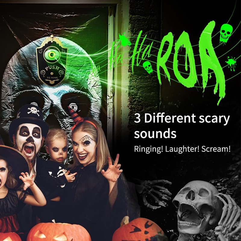 Spooky Halloween Eyeball Doorbell Spooky Halloween Eyeball Doorbell
